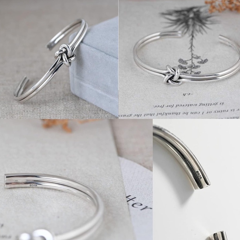 Sterling Silver Taylor Cuff Adjustable Bracelet - image 3